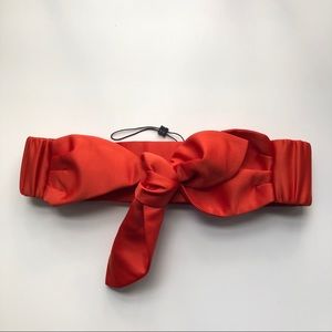 BCBG Satin Bow Belt
